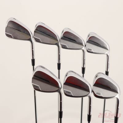 Ping i530 Iron Set 4-PW True Temper Dynamic Gold 120 Steel Stiff Right Handed White Dot +3/4"