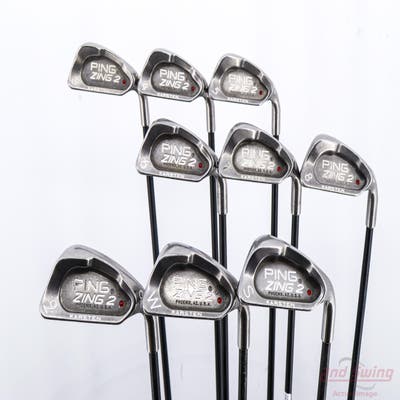 Ping Zing 2 Iron Set 3-PW SW Ping Karsten 101 By Aldila Graphite Regular Right Handed Red dot +1/4"