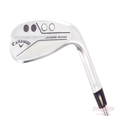 Callaway Jaws Raw Full Toe Chrome Wedge Lob LW 58° 10 Deg Bounce S Grind True Temper Dynamic Gold Spinner Tour Issue Steel Wedge Flex Right Handed 35.0in