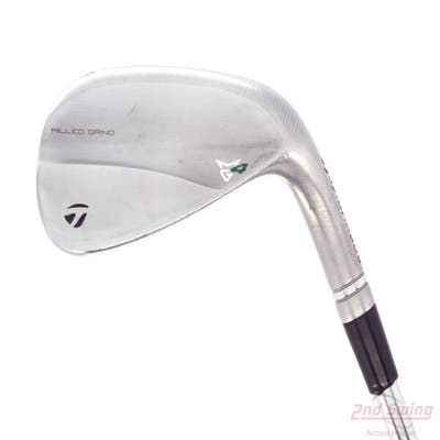 TaylorMade Milled Grind 4 Chrome Wedge Gap GW 50° 9 Deg Bounce SB True Temper Dynamic Gold Tour Issue 115 Steel Wedge Flex Right Handed 36.25in