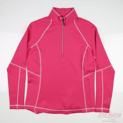 New Womens SUNICE 1/4 Zip Pullover Medium M Pink MSRP $70 S77525