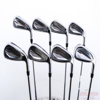 Titleist 2023 T350 Iron Set 4-PW AW True Temper AMT Red S300 Steel Stiff Right Handed +1 1/2"