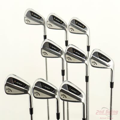 Callaway Apex Pro 24 Iron Set 3-PW AW Dynamic Gold Mid 115 Steel Stiff Right Handed +1/4"