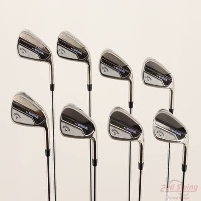 Callaway Paradym Ai Smoke Iron Set 4-PW AW True Temper Elevate MPH 95 Steel Stiff Right Handed +3/4"
