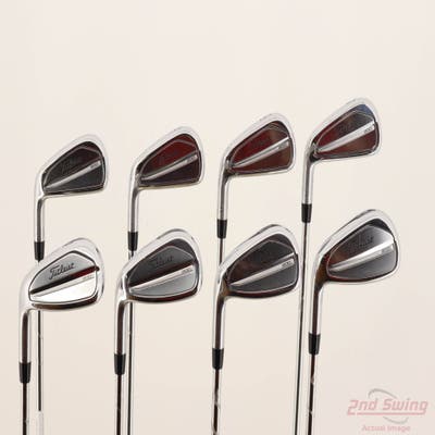 Titleist 2023 T200 Iron Set 4-PW AW True Temper AMT Black S300 Steel Stiff Left Handed +1/4"