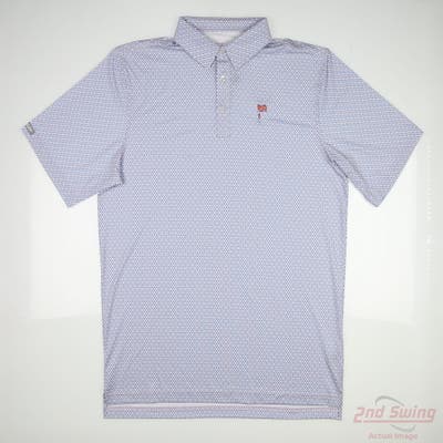 New W/ Logo Mens Straight Down Polo X-Large XL Multi MSRP $89 15077