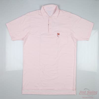 New W/ Logo Mens B. Draddy Polo Medium M Pink MSRP $124 BDK05