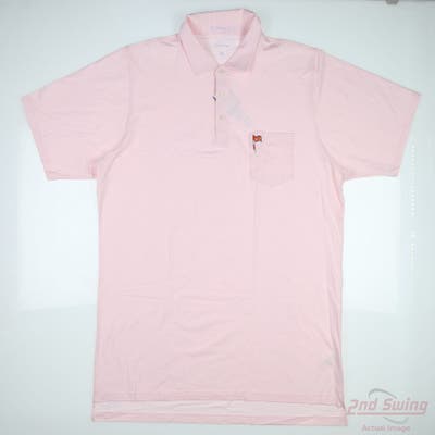 New W/ Logo Mens B. Draddy Polo X-Large XL Pink MSRP $124 BDK05