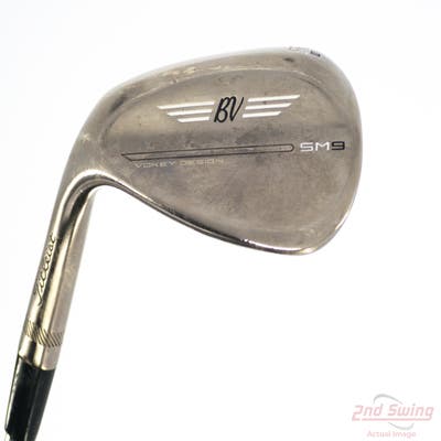 Titleist Vokey SM9 Brushed Steel Wedge Sand SW 56° 10 Deg Bounce S Grind True Temper AMT White S300 Steel Stiff Left Handed 35.5in