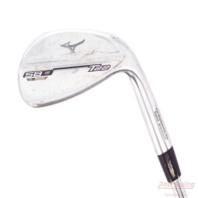 Mizuno T22 Satin Chrome Wedge Lob LW 58° 12 Deg Bounce D Grind True Temper Dynamic Gold Tour Issue S400 Steel Stiff Right Handed 35.5in