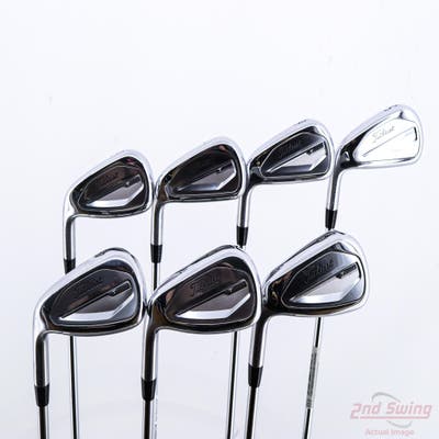 Titleist 2023 T350 Iron Set 5-PW GW True Temper AMT Red R300 Steel Regular Left Handed +1/4"