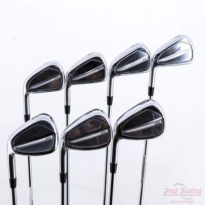 Titleist 2023 T200 Iron Set 4-PW True Temper AMT Black S300 Steel Stiff Left Handed +1/4"
