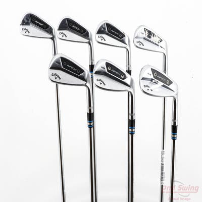 Mint Callaway Apex MB 24 Iron Set 4-PW FST KBS Tour 120 Steel Stiff Right Handed STD