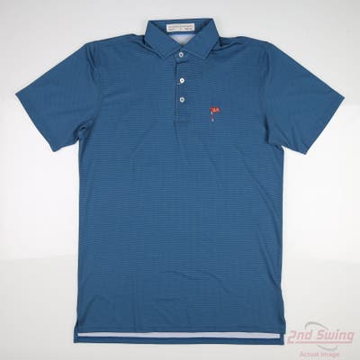 New W/ Logo Mens Holderness and Bourne Polo Medium M Blue MSRP $115