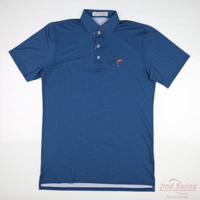 New W/ Logo Mens Holderness and Bourne Polo Small S Blue MSRP $115