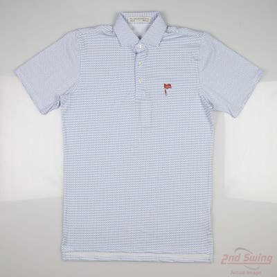 New W/ Logo Mens Holderness and Bourne Polo Small S White MSRP $115