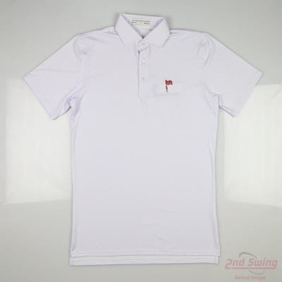 New W/ Logo Mens Holderness and Bourne Polo Small S White MSRP $115