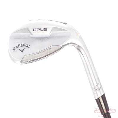 Mint Callaway Opus Platinum Chrome Wedge Lob LW 60° 8 Deg Bounce Z Grind True Temper Dynamic Gold Mid 115 TI Wedge GunMetal Steel Wedge Flex Right Handed 35.0in