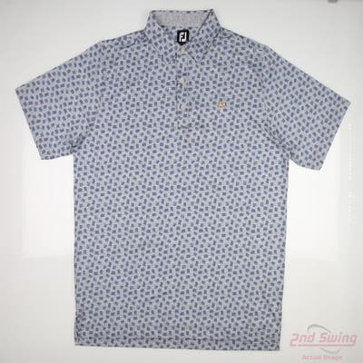 New W/ Logo Mens Footjoy Polo X-Large XL Gray MSRP $89 28476