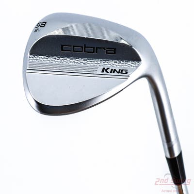 Mint Cobra 2025 King Chrome Wedge Lob LW 58° 8 Deg Bounce V Grind True Temper Dynamic Gold Spinner Tour Issue Steel Wedge Flex Right Handed 35.25in