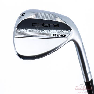 Mint Cobra 2025 King Chrome Wedge Gap GW 50° 8 Deg Bounce V Grind True Temper Dynamic Gold Spinner Tour Issue Steel Wedge Flex Right Handed 35.75in