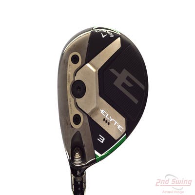 Mint Callaway Elyte Triple Diamond Fairway Wood 3 Wood 3W 15° Mitsubishi Tensei 1K Black 75 Graphite Stiff Left Handed 43.5in