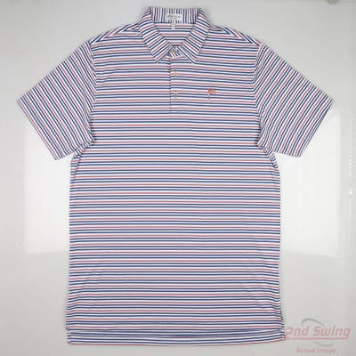 New W/ Logo Mens Peter Millar Polo X-Large XL Multi MSRP $105 MS22EK56S