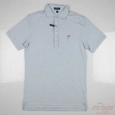 New W/ Logo Mens Peter Millar Polo Small S Multi MSRP $110 MF23XK02KH