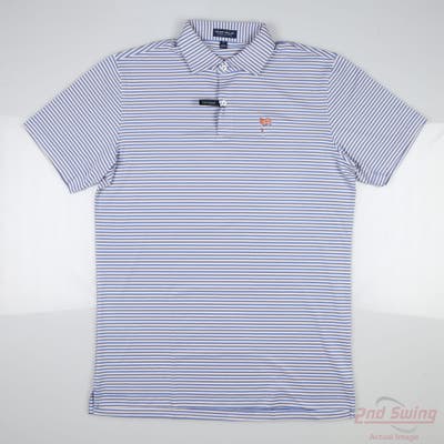 New W/ Logo Mens Peter Millar Polo Medium M Multi MSRP $115 MS24XK52E