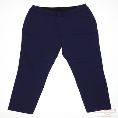 New Womens Peter Millar Pants 6 x27 Navy Blue MSRP $129 LA22EB50