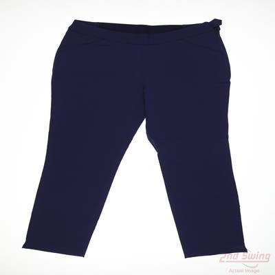 New Womens Peter Millar Pants 8 x26 Navy Blue MSRP $129 LA22EB50