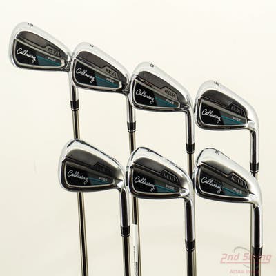 Mint Callaway Reva Rise Iron Set 6-PW AW SW UST Mamiya LinQ LTE Graphite Ladies Right Handed STD