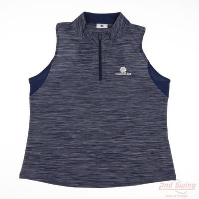 New W/ Logo Womens Footjoy Sleeveless Small S Blue MSRP $80 33468
