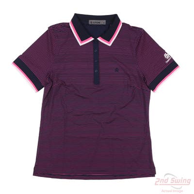 New W/ Logo Womens G-Fore Polo Large L Multi MSRP $100 GLP000038