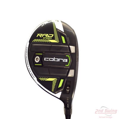 Cobra RAD Speed Fairway Wood 3 Wood 3W 14.5° Fujikura Motore X F3 6 Graphite Stiff Right Handed 42.5in