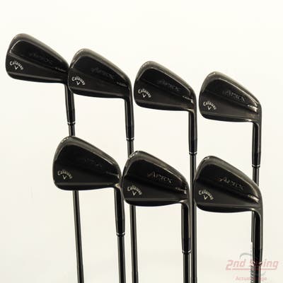 Callaway Apex TiFusion Iron Set 4-PW True Temper Dynamic Gold Mid 100 S300 TI GunMetal Steel Stiff Right Handed STD