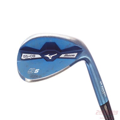 Mizuno S5 Blue Ion Wedge Sand SW 55° 9 Deg Bounce True Temper Dynamic Gold Steel Wedge Flex Right Handed 35.5in