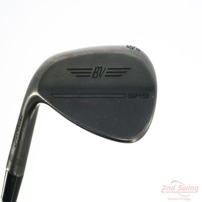 Titleist Vokey SM9 Jet Black Wedge Gap GW 48° 10 Deg Bounce F Grind Stock Steel Shaft Steel Wedge Flex Left Handed 36.5in