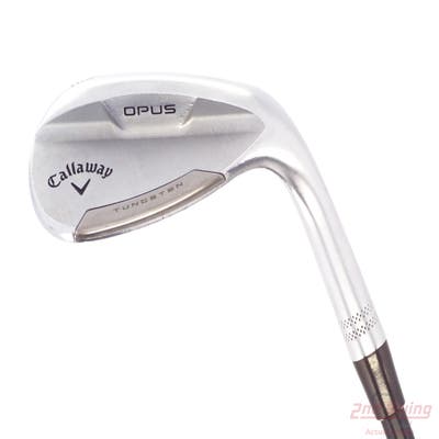 Callaway Opus Platinum Chrome Wedge Lob LW 58° 8 Deg Bounce Z Grind Dynamic Gold Mid 115 Gunmetal Steel Wedge Flex Right Handed 34.75in