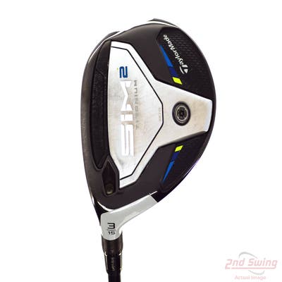 TaylorMade SIM2 Titanium Fairway Wood 3 Wood 3W 15° Aldila Rogue Black 95 MSI 60 Graphite Stiff Left Handed 43.25in