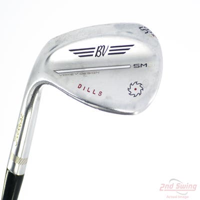 Titleist Vokey SM9 Tour Chrome Wedge Lob LW 58° 8 Deg Bounce M Grind Project X 6.0 Steel Stiff Left Handed 35.25in
