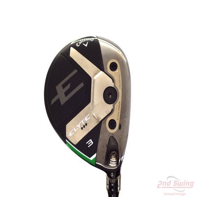Mint Callaway Elyte Triple Diamond Fairway Wood 3 Wood 3W 15° Mitsubishi Tensei 1K Black 75 Graphite Stiff Right Handed 43.0in