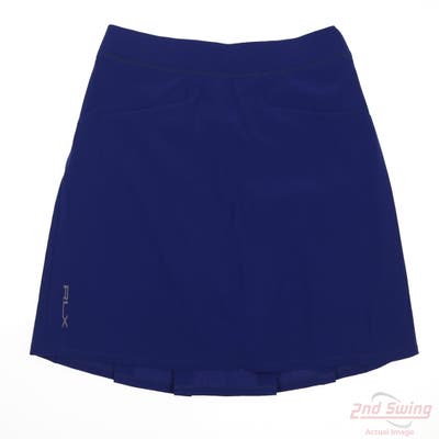 New Womens Ralph Lauren RLX Skort Medium M Blue MSRP $150