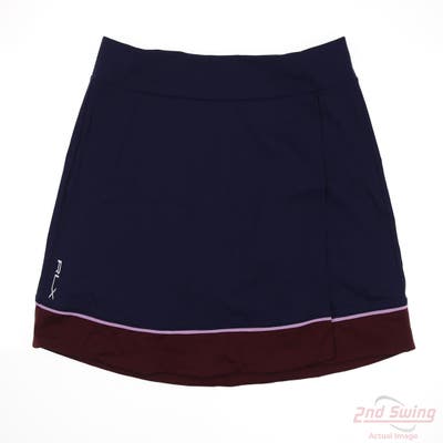 New Womens Ralph Lauren RLX Skort Large L Navy Blue MSRP $185