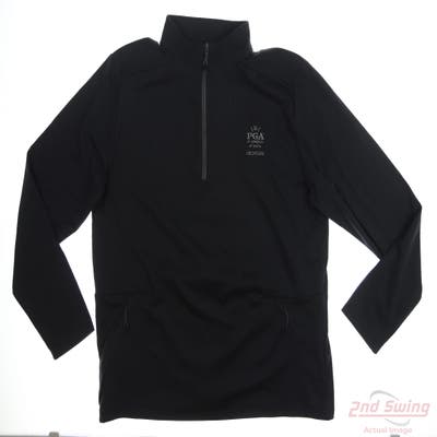 New W/ Logo Mens Under Armour 1/4 Zip Pullover XX-Large XXL Black MSRP $80