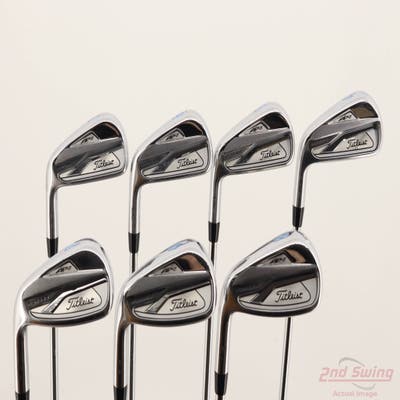 Titleist 718 AP2 Iron Set 4-PW True Temper AMT Black S300 Steel Stiff Left Handed +1/2"