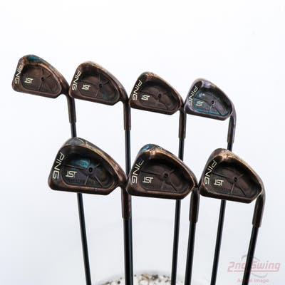 Ping ISI Beryllium Copper Iron Set 3-9 Iron Stock Graphite Shaft Graphite X-Stiff Right Handed Black Dot +1/4"