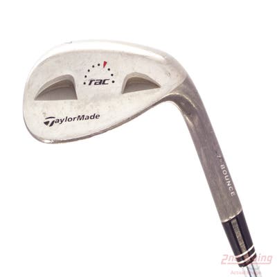 TaylorMade Rac Chrome Wedge Lob LW 60° 7 Deg Bounce Stock Steel Shaft Steel Wedge Flex Right Handed 35.5in