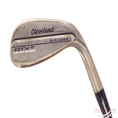 Cleveland RTX 6 ZipCore Tour Rack Raw Wedge Gap GW 52° 10 Deg Bounce Mid Stock Steel Shaft Steel Stiff Right Handed 35.5in