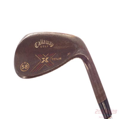 Callaway X-Tour Vintage Wedge Lob LW 58° 9 Deg Bounce True Temper Memphis 10 Steel Wedge Flex Right Handed 35.0in